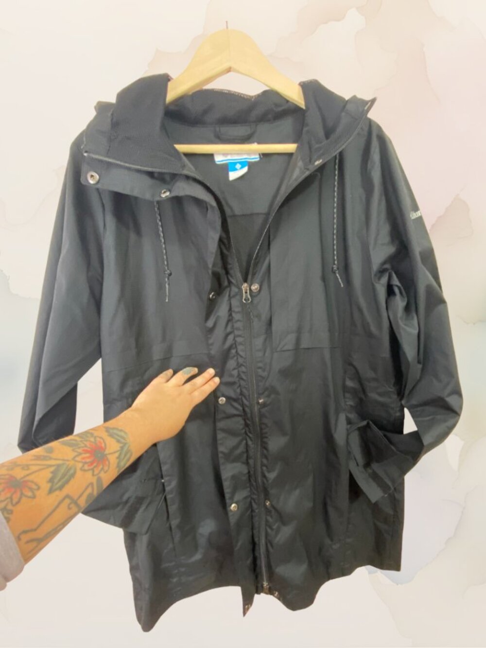 Columbia Trench Coat Waterproof Hooded Rain Jacket Women’s Large